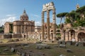 Panoramic view of temple of Venus Genetrix is a ruined temple