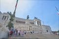 Rome, ITALY - JUNE 01: Piazza Venezia and Victor Emmanuel II Monument in Rome, Italy on June 01, 2016 Royalty Free Stock Photo