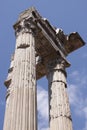 Rome, Italy - June 28, 2010: Remnants of Corinthian-style columns Royalty Free Stock Photo