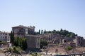 Rome, Italy - June 17 2013:Roman Forum Capitoline Temple Royalty Free Stock Photo