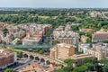 Rome, Italy - 23 june 2018: Rome Cityscape viewed from saint peters basilica dome