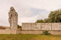 Rome, Italy - 23 June 2018: Statue of San Catharina Da Siena near the castle, Rome, Italy Royalty Free Stock Photo