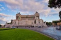 ROME, ITALY - JUNE 2014: Tourists visit Venice Square. The city attracts 15 million people annually