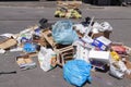 Rome, Italy - June 28, 2010: Various rubbish, thrown away