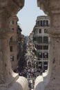 Rome, Italy - June 2, 2012: Via Condotti, famous shopping street