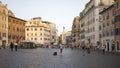 ROME, ITALY- JUNE 23 2022: View of Piazza di Spagna, iconic square in Rome Royalty Free Stock Photo