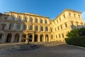 Yellow Sunset at Sunset Palazzo Barberini - National Gallery of Ancient Art in Rome, Italy Royalty Free Stock Photo