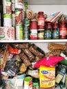 Rome, Italy - march 2020: Abundant food storage in Italian home during coronavirus outbreak