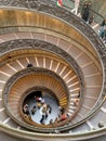 Rome italy - Bramante Staircase in Vatican Royalty Free Stock Photo