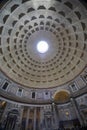 Rome, Italy - March03, 2023 - Inside Pantheon, Rome, Italy. Ancient Roman Pantheon is tourist attraction of Roma