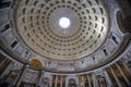 Rome, Italy - March03, 2023 - Inside Pantheon, Rome, Italy. Ancient Roman Pantheon is tourist attraction of Roma