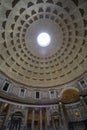 Rome, Italy - March03, 2023 - Inside Pantheon, Rome, Italy. Ancient Roman Pantheon is tourist attraction of Roma Royalty Free Stock Photo