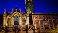 Long night exposure of the bell tower of the Basilica of Santa Maria Maggiore