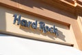 View of Hard Rock Cafe Restaurant Sign