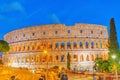 ROME, ITALY-MAY 07, 2017: Beautiful landscape of the Colosseum