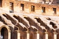 ROME, ITALY - MAY 06, 2019: Colosseum, Coliseum or Flavian Amphitheatre, interior corridors with arches - architectural