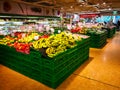 Fruit and vegetables department Royalty Free Stock Photo