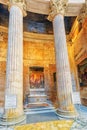 ROME, ITALY - MAY 09, 2017 : Inside interior of the Pantheon, i Royalty Free Stock Photo