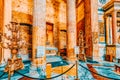 ROME, ITALY - MAY 09, 2017 : Inside  interior of the Pantheon, is a former Roman temple, now a church, in Rome, Italy Royalty Free Stock Photo