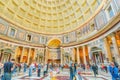 ROME, ITALY - MAY 09, 2017 : Inside interior of the Pantheon, is Royalty Free Stock Photo