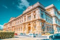 ROME, ITALY - MAY 08, 2017 : Palace of Justice Corte Suprema di Cassazione near Tiber river and Bridge Ponte Umberto I. Rome.