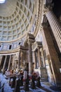 Pantheon was built as a temple to all the gods of ancient Rome, Royalty Free Stock Photo