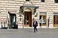 ROME, ITALY - MAY 12: Pier Luigi Bersani, political member of the Parliament of Italian Republic, walks in Piazza della Rotonda du