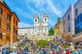 ROME, ITALY - MAY 10, 2017 : Spanish Steps Scalinata di Trinita Royalty Free Stock Photo