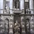 Rome, Moses by Michelangelo on the tomb of Pope Julius II in Saint Peter in chains (San Pietro in Vincoli) Royalty Free Stock Photo