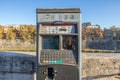 11/09/2018 - Rome, Italy: New Parking ticket paying machines in