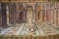 Rome, Italy - 27 Nov, 2022: Frescoes in the wall and ceiling of one of the Rafael Rooms in the Vatican Museums Royalty Free Stock Photo