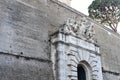 Rome, Italy - 27 Nov, 2022: The old entrance of the Vatican Museum (now the exit) with de Medici family coat of arms