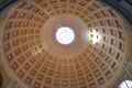 Rome, Italy - 27 Nov 2022: Sculptures and domed celings in The Round Hall, Pio Clementino Museum, Vatican Museums Royalty Free Stock Photo