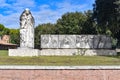 Rome, Italy - 26 Nov, 2022: Statue of San Catharina Da Siena near the Vatican City Royalty Free Stock Photo