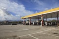 ROME ITALY - NOVEMBER 7 : Agip gas station in route from napoli