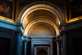 rches in the Vatican corridors in Rome Royalty Free Stock Photo