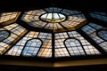 Evening light on the canopy of the Vatican museum in Rome