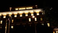 Long night exposure of the St Regis Hotel in Rome, opened by CÃÂ©sar Ritz in 1896