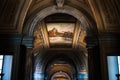 Painted ceiling in the Vatican in Rome Royalty Free Stock Photo