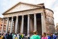 The Pantheon Temple of all the gods in Rome Royalty Free Stock Photo