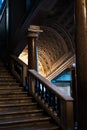 Stairs in the Vatican corridors in Rome Royalty Free Stock Photo