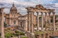 Aerial view of Roman Forum