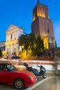 Night view of Torre delle Milizie