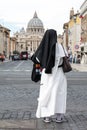 Magnificent view of the Cathedral of St. Peter from Via della Consiliazione