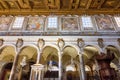 Rome, Italy - 05 October 2022: Basilica of St. Mary of Altar of Heaven on Capitoline hill interiors Royalty Free Stock Photo