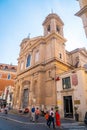 Rome, Italy - 28 October, 2019: The Church of Saint Athanasius