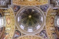 Rome, Italy - October 2022: Decorated ceiling of Santa Maria Maggiore basilica Royalty Free Stock Photo