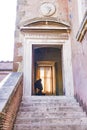 ROME, ITALY; OCTOBER 11, 2017: Doorway at Castel Saint`Angelo