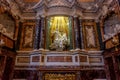 Rome, Italy - October 2022: Ecstasy of Saint Teresa sculpture by Bernini in Santa Maria della Vittoria church