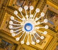 ROME, ITALY- OCTOBER 10, 2017: The Hall of Captains Ornate Ceil Royalty Free Stock Photo